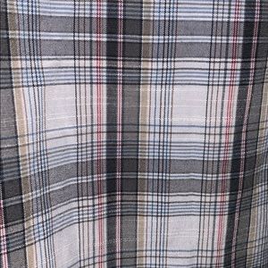 Men’s short sleeve plaid button down shirt